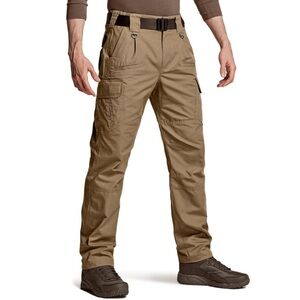 NWT CQR Men's tactical Cargo Pants SZ 32X34 work hiking outdoor pants In coyote